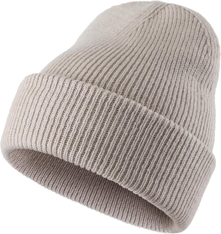 Mens Winter Hats Thick Knit Cuff Beanie Cap Warm Stocking Beanie Hat 379